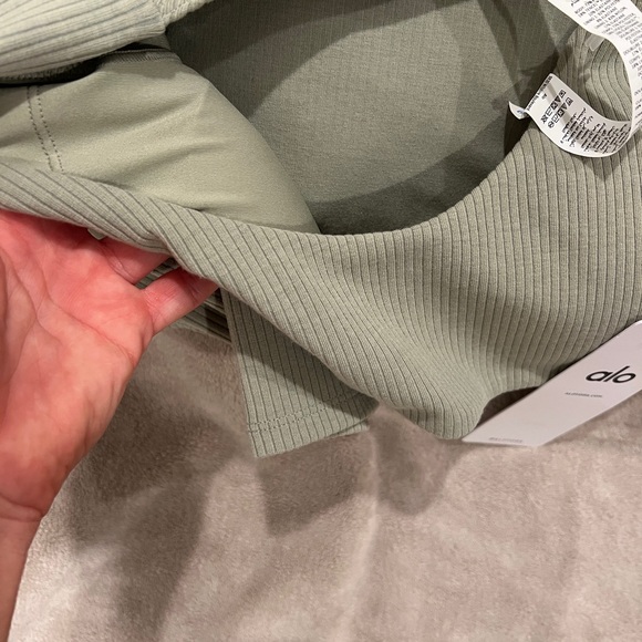 alo yoga ribbed defined long sleeve bra - Picture 7 of 7